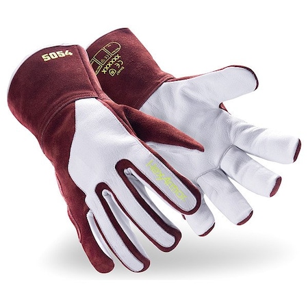 Hexarmor 5054 Welding Gloves, Gauntlet Cuff, Full Thumb, Premium Goatskin Leather, XL, 1 PR 5054-XL (10)