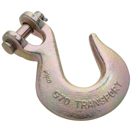 National Hardware 3254BC Series Clevis Slip Hook, 3/8 in, 6600 lb Working Load, Steel, Yellow Chrome N282-111