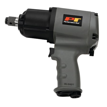 Performance Tool 3/4 in. Dr. Impact Wrench, Twin Hammer, 950ft/lbs Torque, Aluminum Housing M627