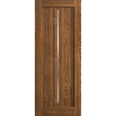 Sartodoors Slab Door Panel 30 x 96 inches, Ego 5014 Cognac Oak Veneer, Wood Veneer Doors, Pocket Closet Slid EGO5014S-DKO-3096
