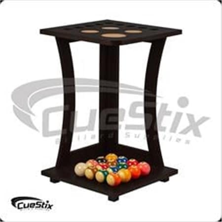 Billiards Accessories FRD9 CHOCOLATE 9 in. Floor Cue Rack - Chocolate FRD9 CHOCOLATE