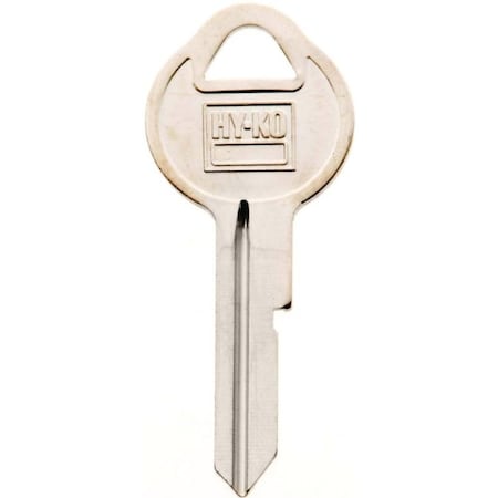 Hy-Ko Key Blank, Brass, Nickel 11010B11
