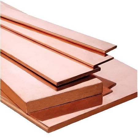 Southern Copper C11000 ETP Copper Rectangle Bar 0.25 in Thickness 2.0 in Width 72 in Length C11000REC250-2-72