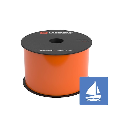 Labeltac Marine Supply 3in x 150ft LT4/Pro X, Orange LT306MN