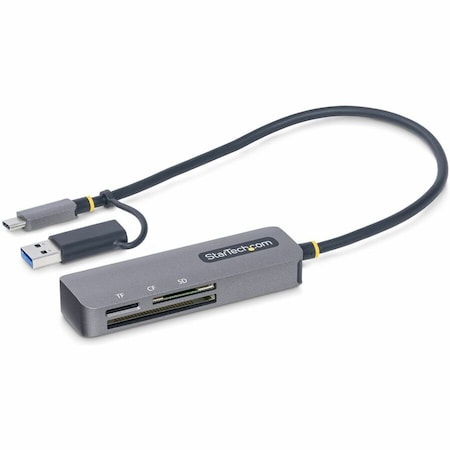 Startech.Com USB 3.0 MULTI-MEDIA MEMORY CARD READER, SD/MICROSD/COMPACTFLASH CARD READER, EXTERNAL USB-C FCREADMICRO3V2