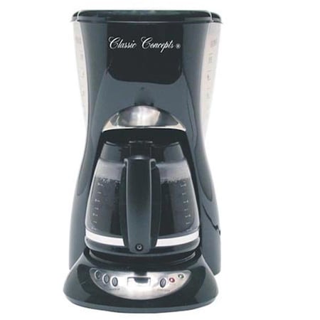 Classic Concepts 12 Cup Black Commercial Coffee Maker CL451837