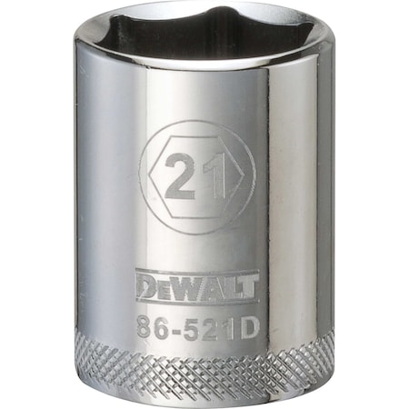 Dewalt Drive Socket, 6-Point, 21mm - 1/2in DWMT86521OSP