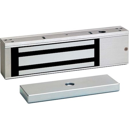 Sdc Mag Lock, Fire Rated, Single Door, US28, DSS, 12/24 VDC, 1200lb E1200