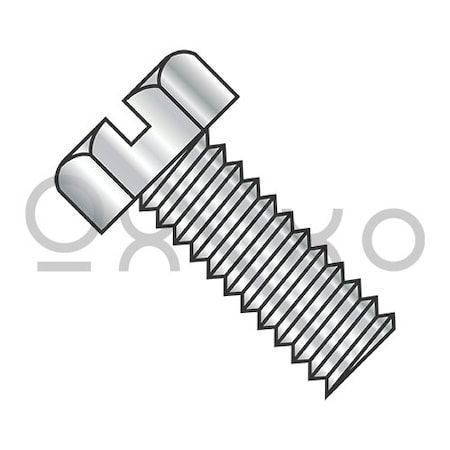 10-32X5/8 Slotted Indented Hex Head Machine Screw Fully Threaded 18-8 Stainless Steel, 3000PK