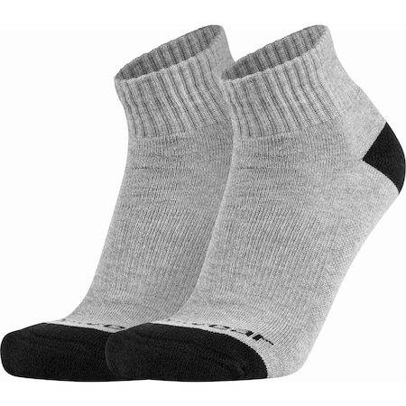 Ironwear Wool Blend Cushioned Heavyweight Quarter Socks, Grey, Medium 6020-G-MD