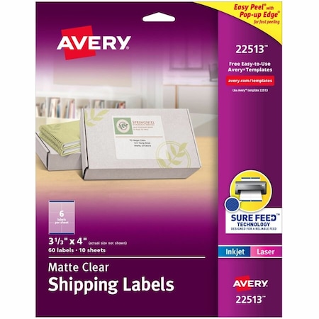 Avery Shipping Labels, PK60 22513