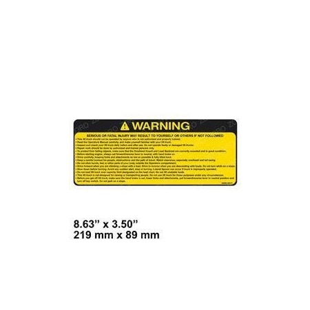 Nissan REPLACEMENT DECAL, CAUTION 99080-FK001