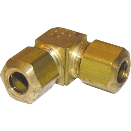 Westlake Pipe & Fittings 1/4'' 90 Deg. Compression Brass Elbow, 1/4 Bend 17-6511