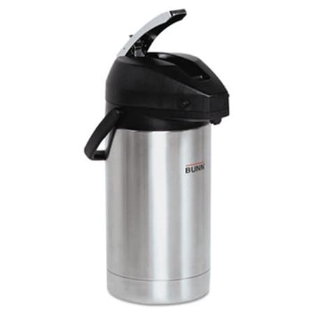 Bunn Lever Action Airpot, 3 Liter, Stainless Steel AIRPOT30