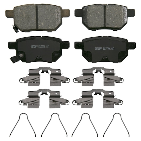 Wagner Brake QuickStop Rear Disc Brake Pad Set Ceramic,  ZD1423