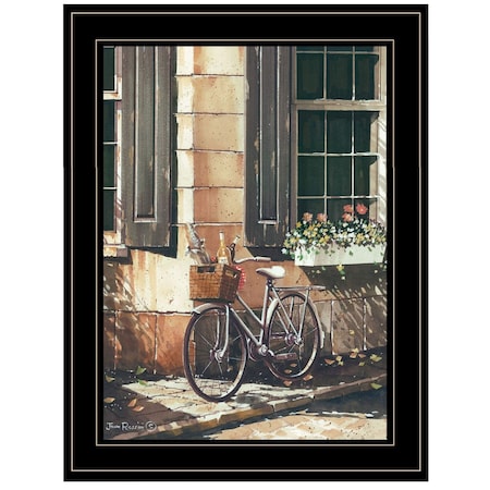 Homeroots Picnic Getaway 2 Black Framed Print Wall Art 404958