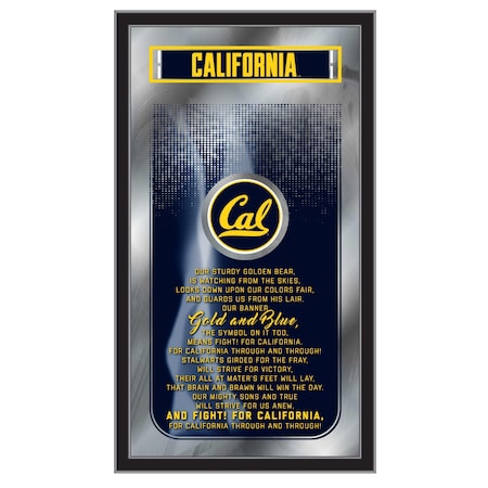 Holland Bar Stool Co University of California 26" x 15" Fight Song Mirror MFghtCal-Un