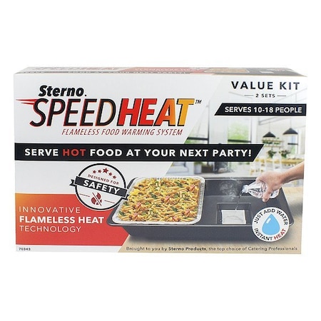 Sterno Chafer, Polypropylene, Black, PK4 70344