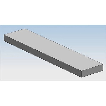 Zoro Select StainlessSteelRectangularBar, 24in-L 4f1x1.75-24
