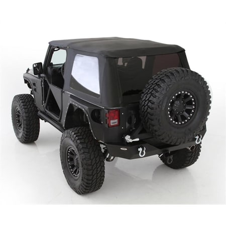 Smittybilt 07-18 WRANGLER (JK) 2 DOOR BOWLESS COMBO TOP W/TINTED WINDOWS - BLACK DIAMOND 9073235