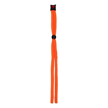 Mcr Safety Lanyard, High-Visibility Orange, 28 in Length, Slip-On Attachment 220HO