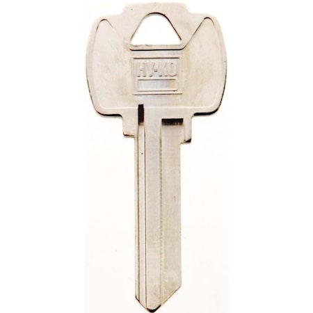Hy-Ko Key Blank, Brass, Nickel, For: Falcon Cabinet, House Locks and Padlocks 11010FA2