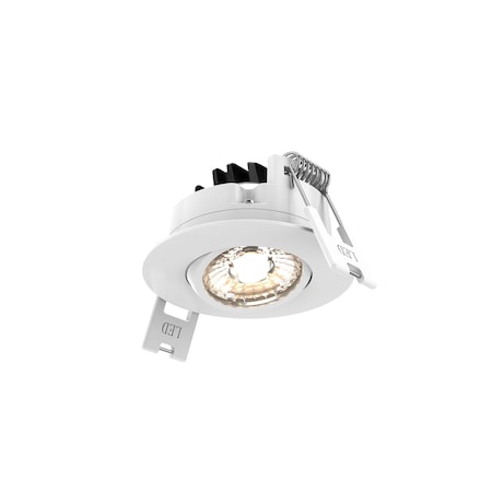 Dals Scope 2 Inch Round Recessed LED Gimbal Light 5CCT, White GMB2-CC-WH