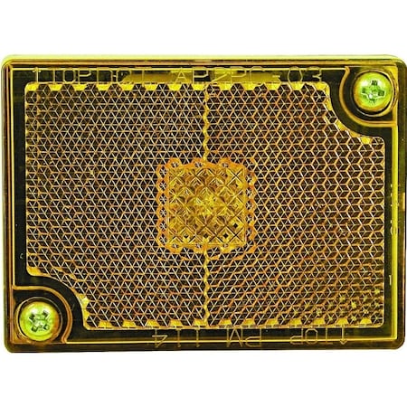 Pm Company Marker Light, 12 V, Incandescent Lamp, Amber Lens, Stud Mounting V114A