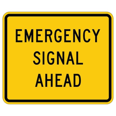 Sign Solutions Usa Traffic Sign, 36 in Width, Aluminum Sign, Horizontal Rectangle DUS06DFY3630W11-12P