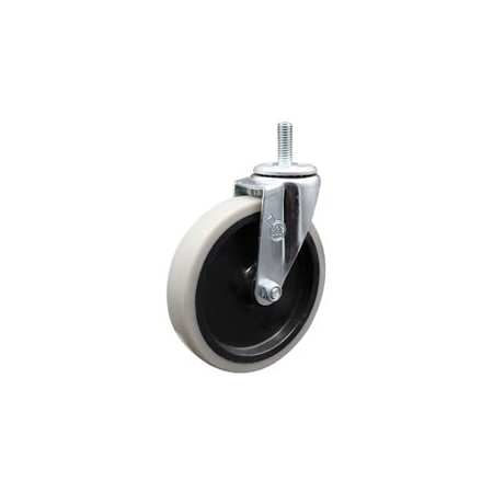 Service Caster 5 Inch Thermoplastic Rubber Wheel 8mm Threaded Stem Caster SCC-TS05S510-TPRS-M815
