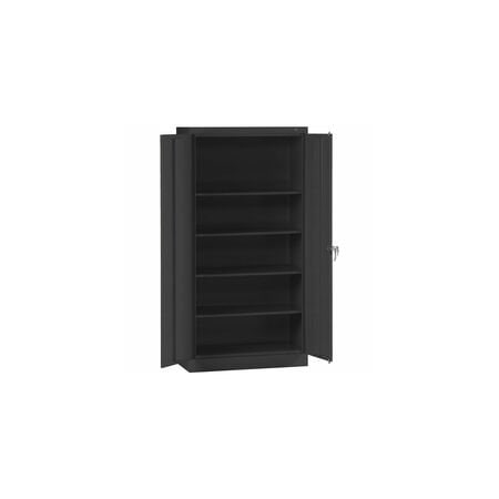 Tennsco Cabinet, Stor, 78x36x24, Deluxe, Black 2470BK