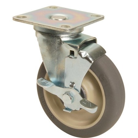 Allpoints Caster, Plate , 5", 3.5"Plt, W/Brk 1201186