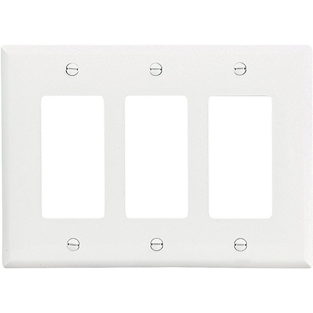 Eaton Wiring Devices Number of Gangs: Three-gang Polycarbonate, White PJ263W