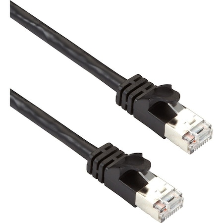 Black Box 10Ft Bk Cat6A 500-Mhz Stranded Ethernet Cable F/Utp Pvc Snagless CAT6APCS-010-BK