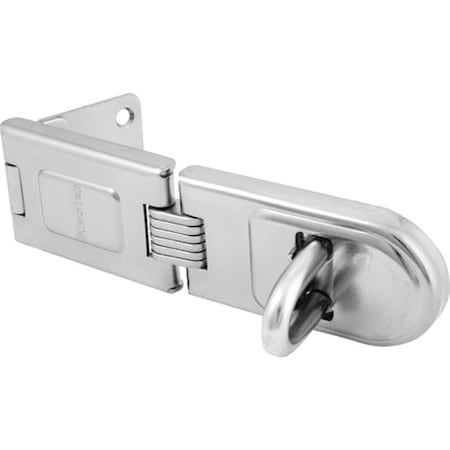 Master Lock Safety Hasp, Steel, Bright Zinc, 1/2 In. W 720DPF