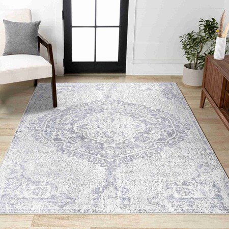 Jonathan Y Modern Persian Vintage Medallion Gray/Ivory 3 ft. x 5 ft. Area Rug MDP105B-3