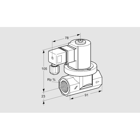 Honeywell Kromschroder VLV, SOLND, GAS, VGP 20R01Q6 KS85295700