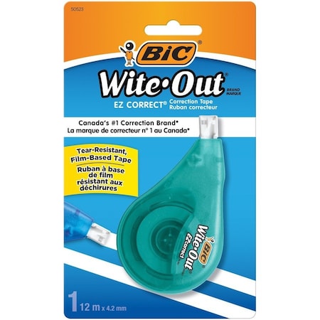 Bic Wite-Out White Correction Tape 1 oz 1 pk WOTAPP11-WHI
