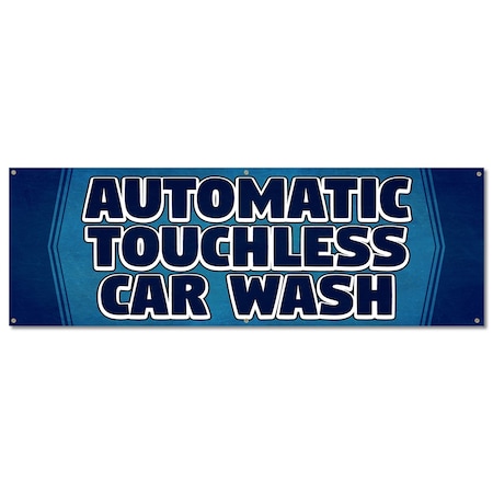Signmission Automatic Touchless Car Wash, 24 Inch, Banner B-72-30344