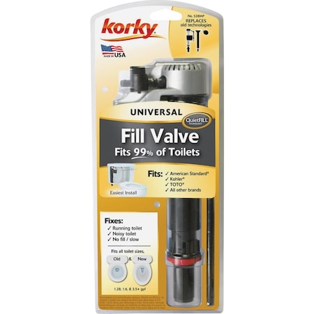 Korky QuietFILL Platinum Fill Valve 528MP