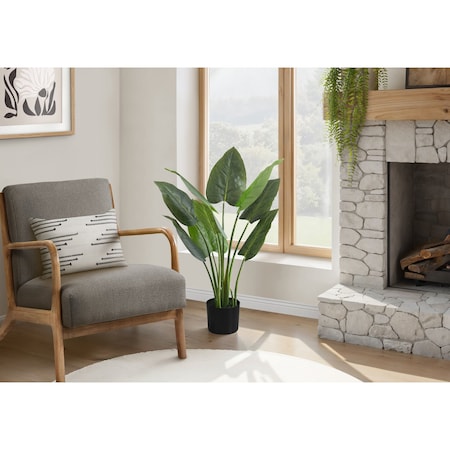 Monarch Specialties Artificial Plant, 37" Tall, Aureum Tree, Indoor, Faux, Fake, Floor, Greenery, Potted, Real Touch I 9509