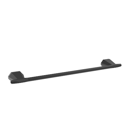 Amerock St. Vincent Matte Black Contemporary 18 in 457 mm Towel Bar BH36043MB