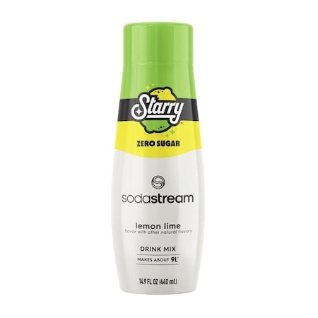 Sodastream Starry Zero Sugar Soda Drink Mix, Water, Lemon Lime, 14.9 fl-oz Bottle 1924226011