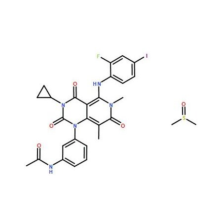 Ak Scientific Trametinib (DMSO solvate) (1g), CAS 1187431-43-1 4126AH-1g