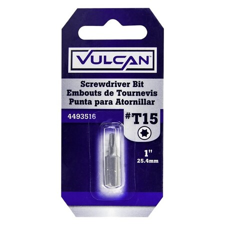 Vulcan 307321OR Screwdriver Bit, Hex Shank, S2 Chrome Molybdenum Steel PTA250561/307321O
