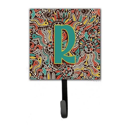 Carolines Treasures Letter R Retro Tribal Alphabet Initial Leash and Key Holder CJ2013-RSH4