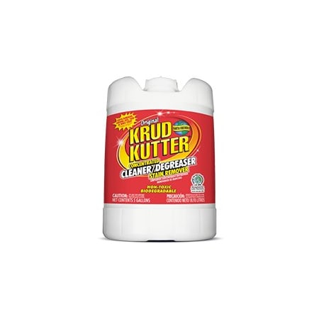 Krud Kutter Cleaner/Degreaser Stain Remover, Jug, 5 gal, Concentrated, Water Based, Non Toxic KK05