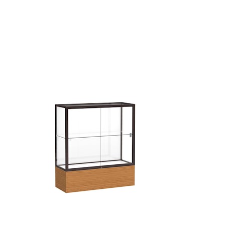 Ghent Counter Display Case 36x40x14, White, Bronze 2281WB-BZ-MK