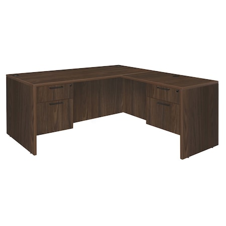 Regency Corner Desks, 29 in H, 71 in W X Wood, Neo Walnut LLD7135NW