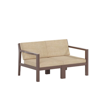 Polybird BREEZE DEEP SEAT LOVESEAT.     TUDOR BROWN POLYBIRD P108-TB-CAAS